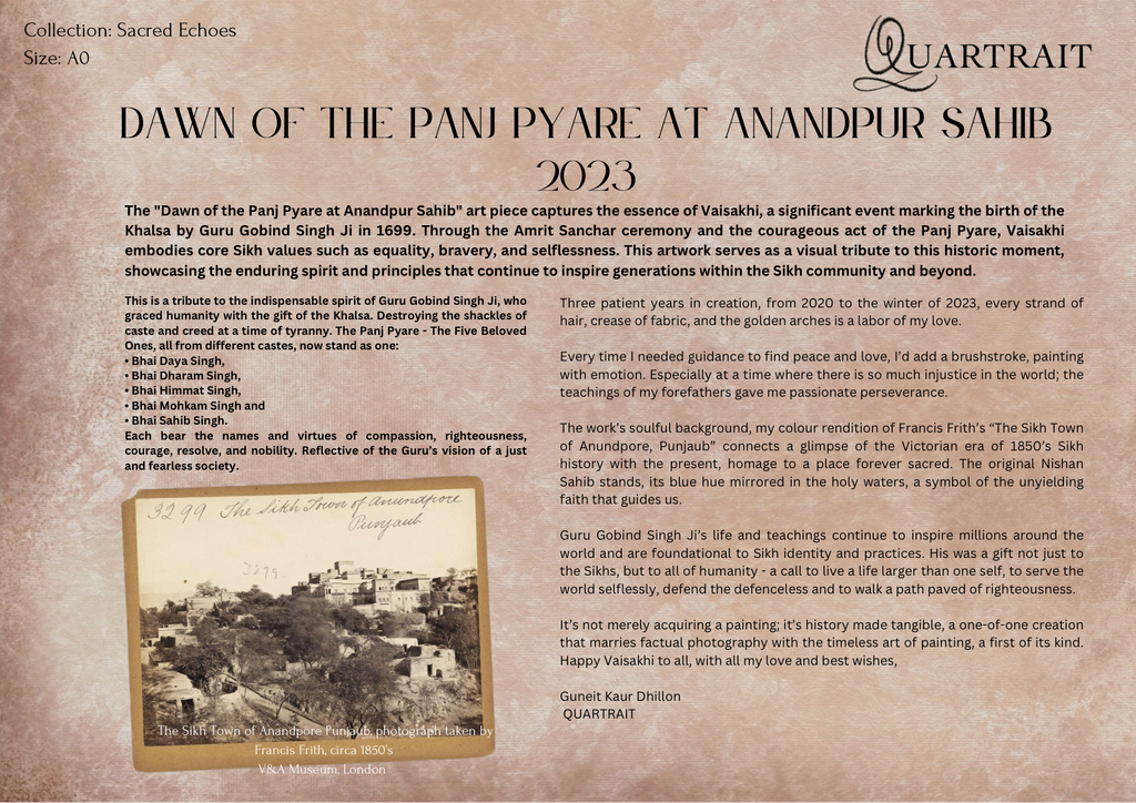 Dawn of the Panj Pyare at Anandpur Sahib - 2023