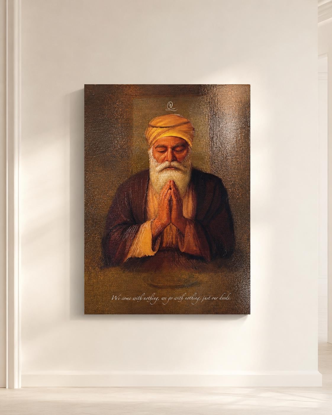 Guru Nanak Dev Ji - 3D Metal Print (Collector’s Edition)