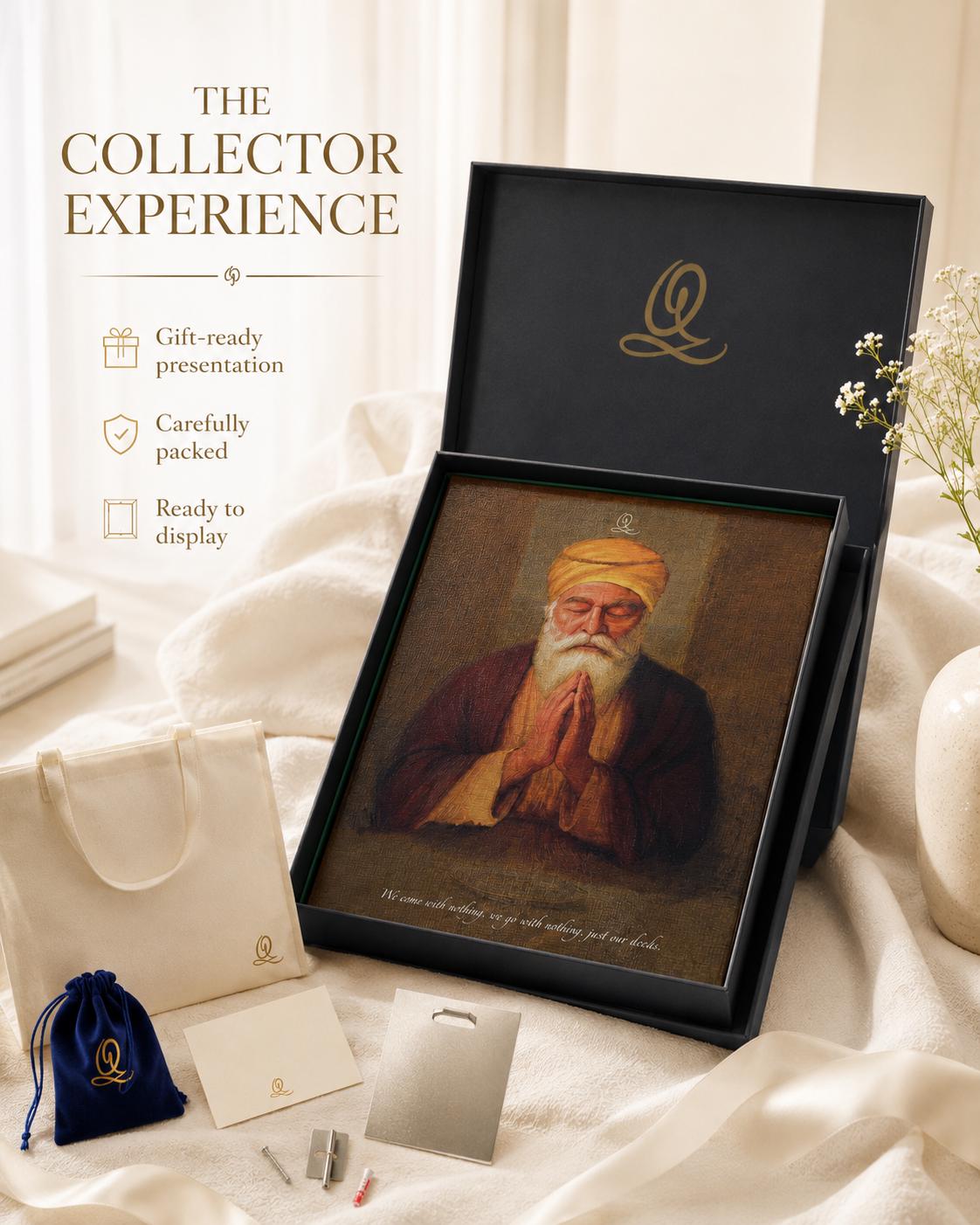 Guru Nanak Dev Ji - 3D Metal Print (Collector’s Edition)