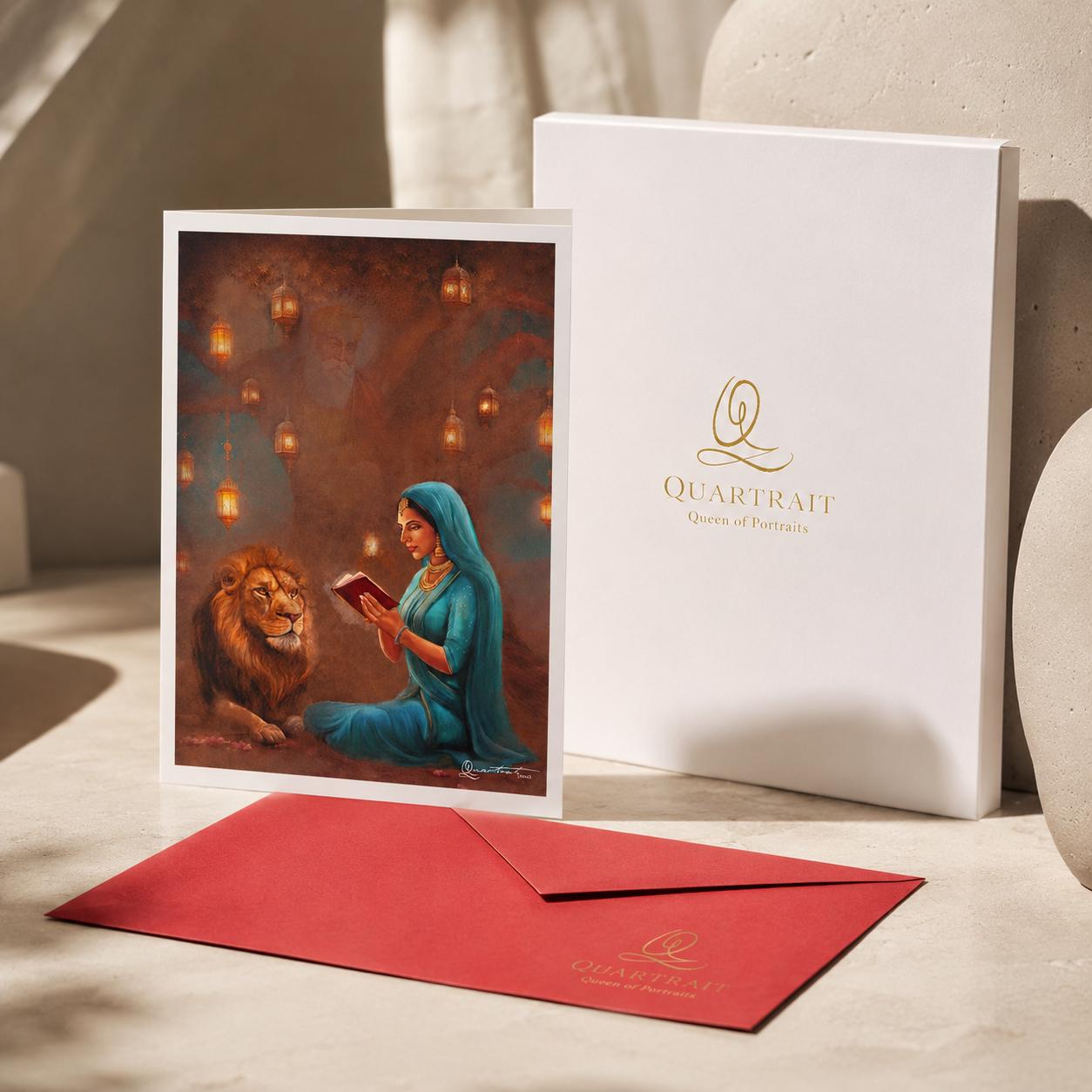 From Her, Kings Are Born - Sikh Fine Art A5 Greeting Card
