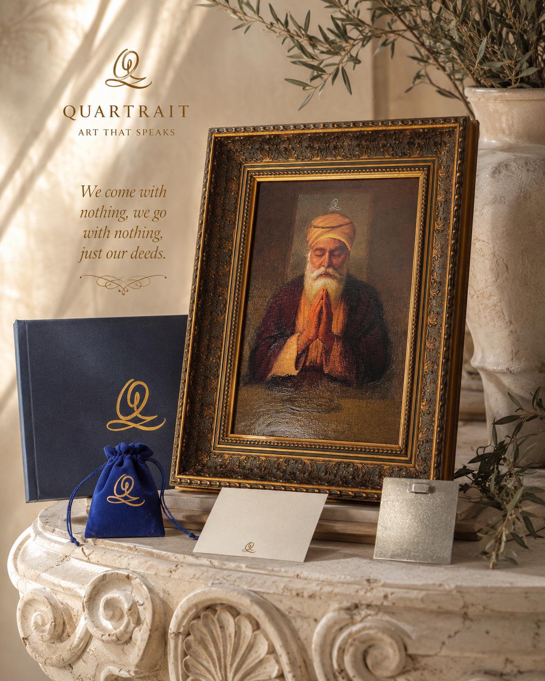 Guru Nanak Dev Ji - 3D Metal Print (Collector’s Edition)