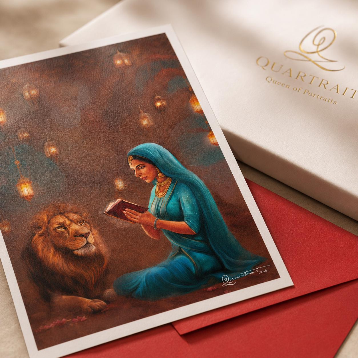 From Her, Kings Are Born - Sikh Fine Art A5 Greeting Card